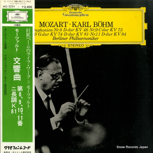 BOHM, KARL mozart; symphonien nr.8, nr.9, nr.10, d-dur, nr.11 MG2234