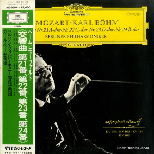 BOHM, KARL mozart; symphonien nr.21, nr.22, nr.23, nr.24 MG2094