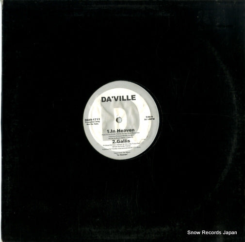 DA'VILLE in heaven / the one for me DAVI-1711