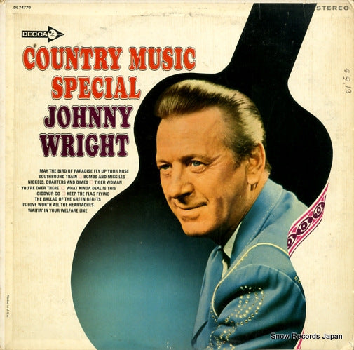 WRIGHT, JOHNNY country music special DL74770