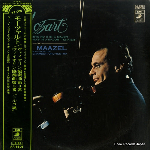 MAAZEL, LORIN mozart; violin concerto no.3 & no.5 "turkish" AA-8805