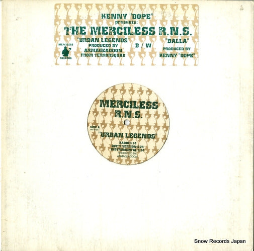KENNY "DOPE" / THE MERCILESS R.N.S. urban legends MS-058