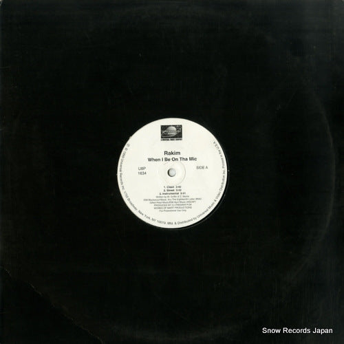 RAKIM when i be on the mic / flow forever U8P1634