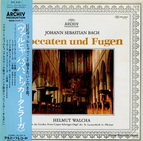 WALCHA, HELMUT bach; toccaten und fugen MA5007