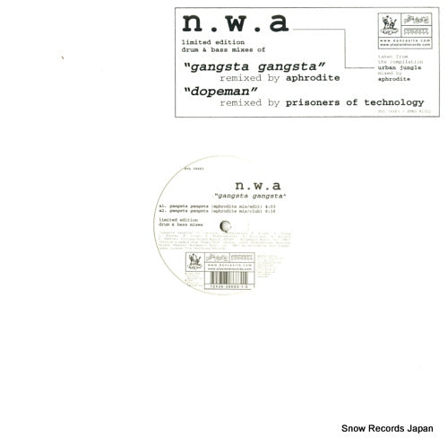 N.W.A. gangsta gangsta / dopeman PVL38683 / SPRO81302