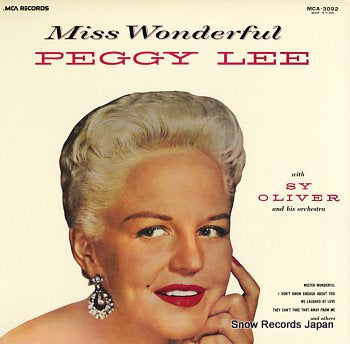 LEE, PEGGY miss wonderful MCA-3092