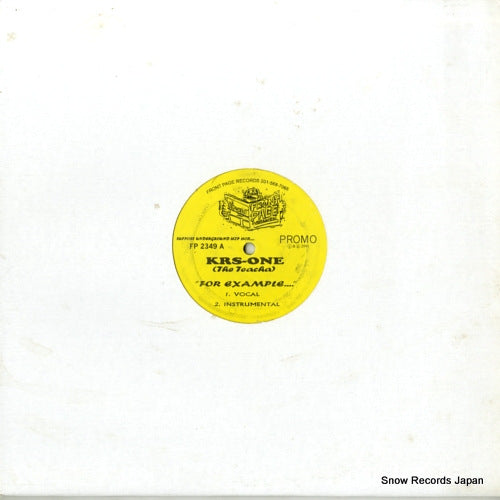 KRS-ONE for example.... / tell the devil ha! FP2349