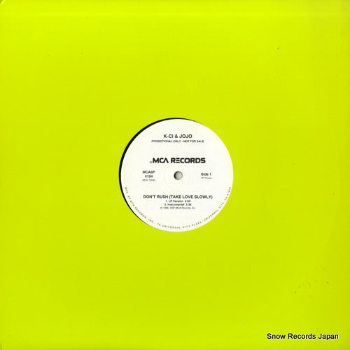 K-CI AND JOJO don't rush (take love slowly) MCA8P4194