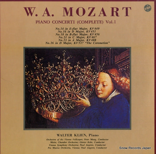 KLIEN, WALTER mozart; piano concerti (complete) vol,1 H-4025