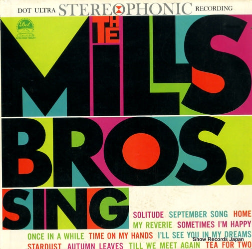 MILLS BROTHERS, THE sing DLP25237