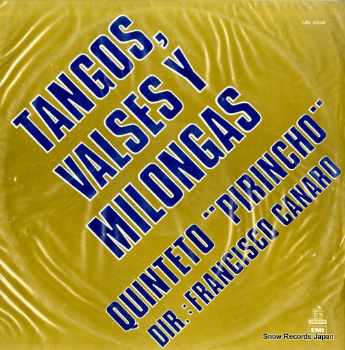 QUINTETO PIRINCHO tangos, valses y milongas URL20580