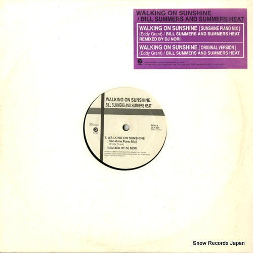 SUMMERS, BILL, AND SUMMERS HEAT walking on sunshine CLP-517