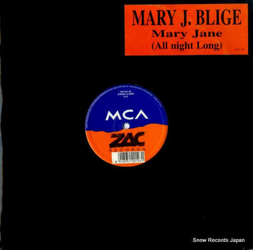 BLIGE, MARY J. mary jane (all night long) ZAC031