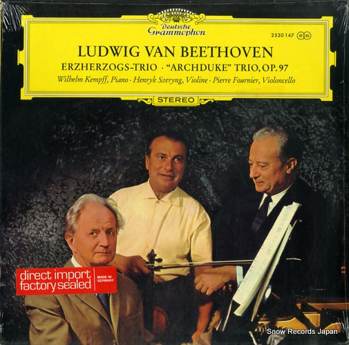 KEMPFF, WILHELM beethoven; erzherzogs-trio 2530147