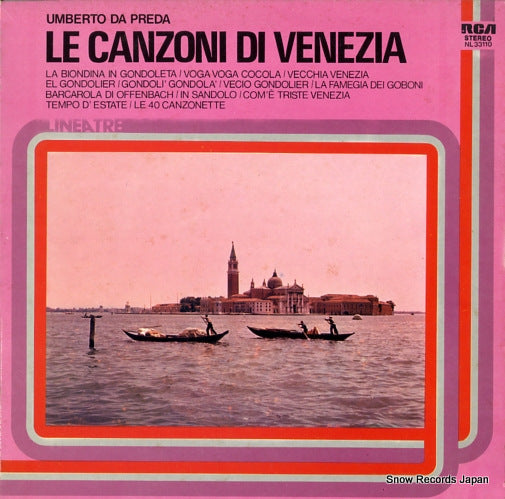 PREDA, UMBERTO DA le canzoni di venezia NL33110
