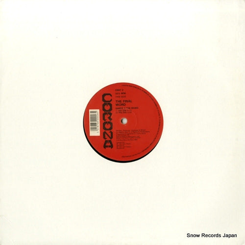 FINAL WORD, THE dance 2 the music CRNT2