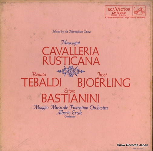 EREDE, ALBERTO mascagni; cavalleria rusticana LM-6059