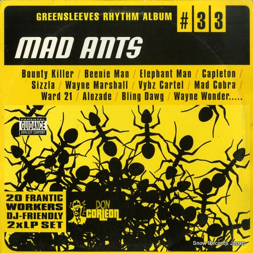 V/A mad ants / greensleeves rhythm album #33 GRELD733