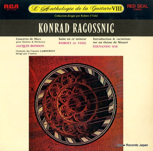 RAGOSSNIG, KONRAD l'anthologie de la guitare viii SRA-2768
