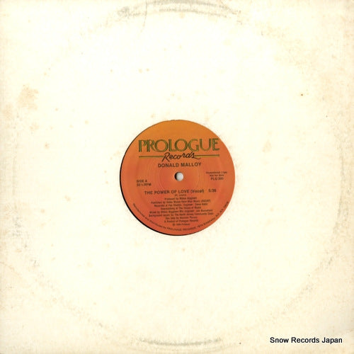 MALLOY, DONALD the power of love PLG300
