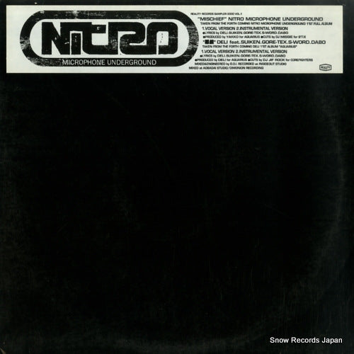 NITRO MICROPHONE UNDERGROUND reality records sampler 2000 vol.1 RLT012