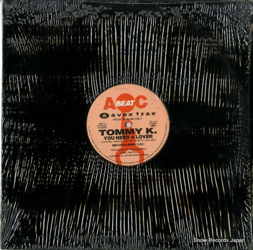 TOMMY K. / VALENTINA you need a lover (remix) / harmony (remix) AVJS-1097