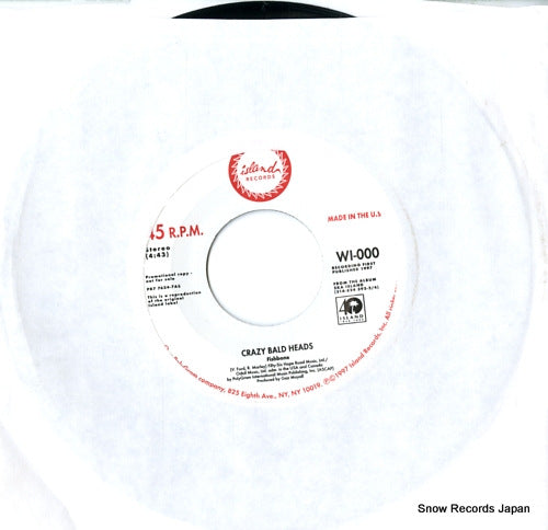 FISHBONE / THE TOASTERS crazy bald heads / the stage WI-000