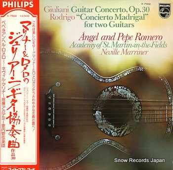 ROMERO, PEPE giuliani, mauro; guitar concerto in a major, p.30 X-7564