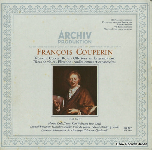 V/A couperin; troisieme concert royal, pieces de violes 198437