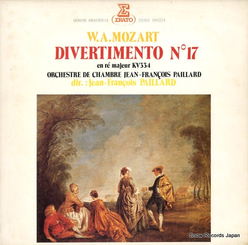PAILLARD, JEAN-FRANCOIS mozart; divertimento no.17 ERX-2279