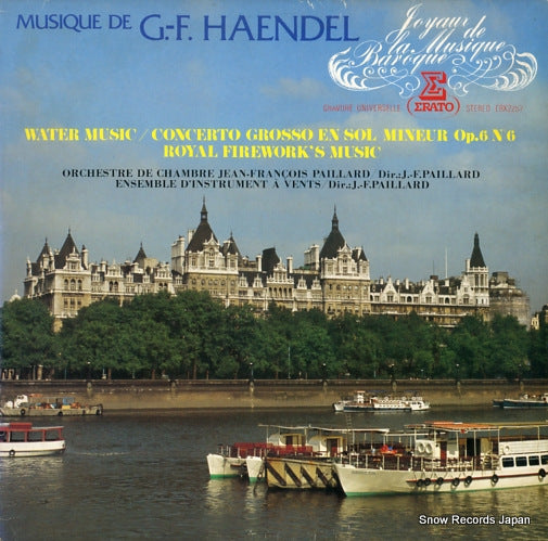 PAILLARD, JEAN-FRANCOIS haendel; water music/royal firework's music ERX-2257