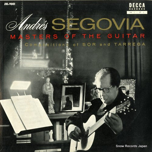 SEGOVIA, ANDRES masters of the guitar JDL-9001