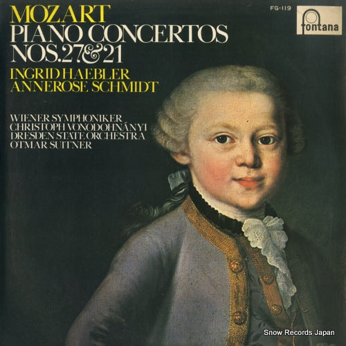 HAEBLER, INGRID / ANNEROSE SCHMIDT mozart; piano concertos nos.27 & 21 FG-119