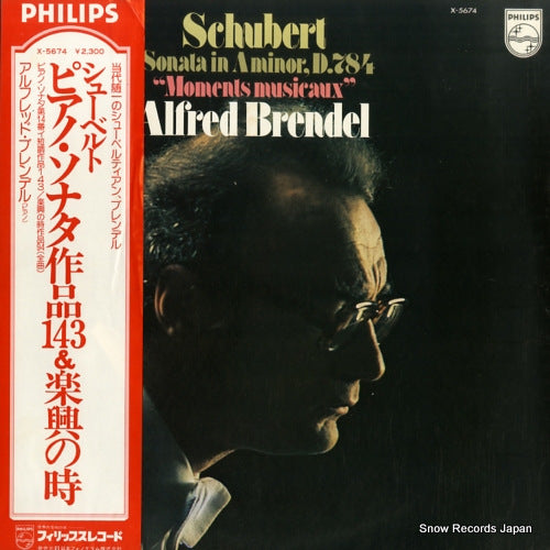 BRENDEL, ALFRED schubert; sonata in a minor, d.784, "moments musicaux" X-5674