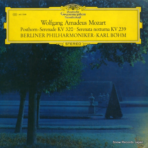 BOHM, KARL mozart; posthorn-serenade kv320, serenata notturna kv239 MG2248