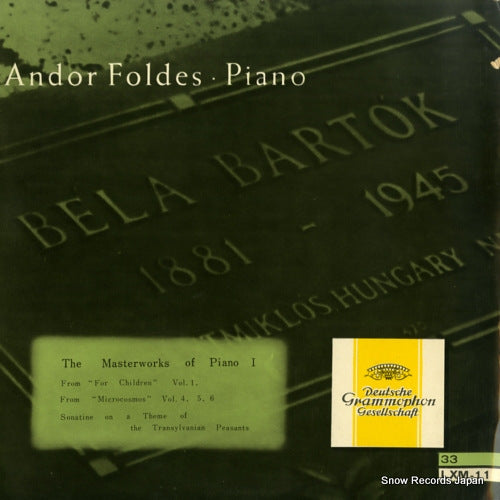 FOLDES, ANDOR bartok; the masterworks of piano 1 LXM-11
