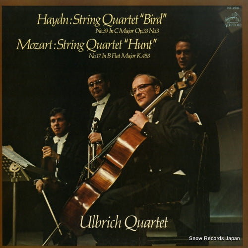ULBRICH QUARTETT haydn; string quartet "bird" / mozart; string quartet "hunt" VX-206