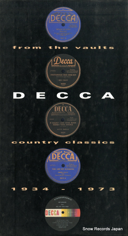 V/A from the vaults ; decca country classics 1934 - 1973 MCAD3-11069
