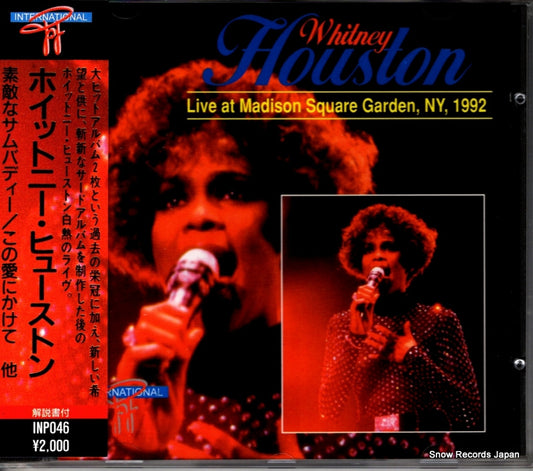 HOUSTON, WHITNEY live at madison square garden, ny, 1992 INP-046
