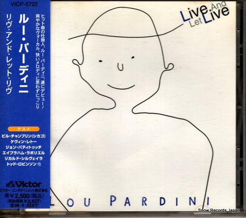 PARDINI, LOU live and let live VICP-5722