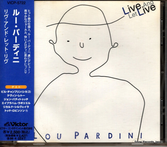 PARDINI, LOU live and let live VICP-5722