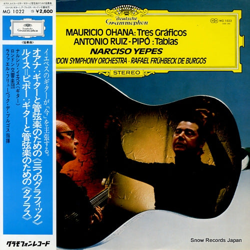 YEPES, NARCISO ohara; concerto(tres graficos)para guitarra y orquesta MG1022
