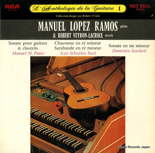 LOPEZ RAMOS, MANUEL l'anthologie de la guitare i SRA-2761