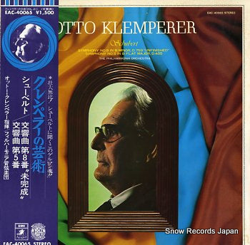 KLEMPERER, OTTO schubert; symphony no.8 in b minor, d.759 "unfinished" EAC-40065