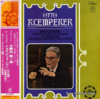 KLEMPERER, OTTO bruckner; symphony no.7 in e major AA.8091-2