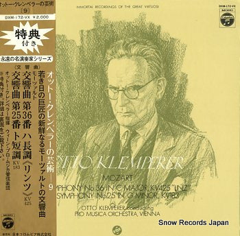 KLEMPERER, OTTO mozart; symphony no.36 linz DXM-172-VX