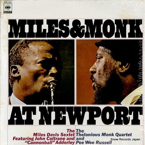 DAVIS, MILES, AND THELONIOUS MONK miles & monk at newport 20AP1404