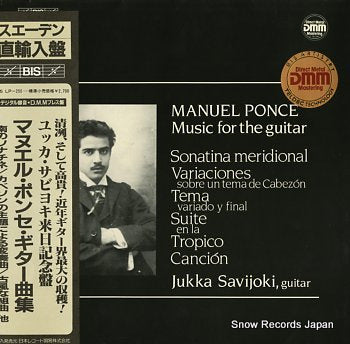 SAVIJOKI, JUKKA ponce, manuel music for the guitar LP-255