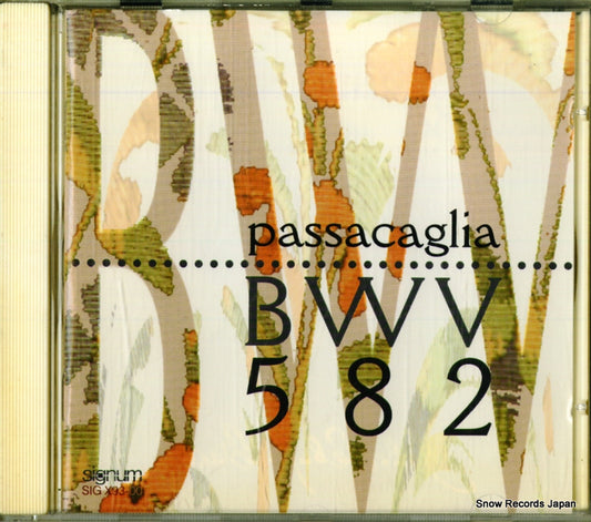RIEGER/MICHEL/BREIDENBACH/KOLB/STAATSORCHESTER FRANKFURT bach; passacaglia bwv582 SIGX93-00