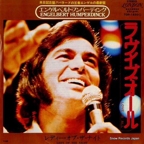 HUMPERDINCK, ENGELBERT love is all TOP-1850
